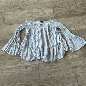 American eagle off the shoulder long sleeve top